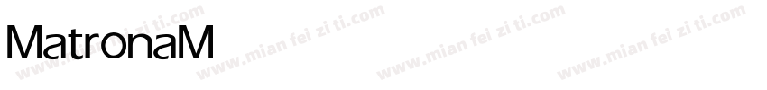 Matrona Medium字体转换